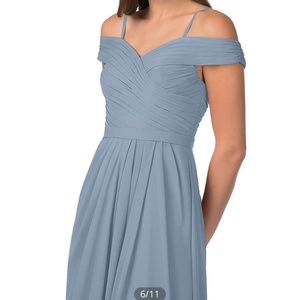 Azazie Audrianna a12 dusty blue